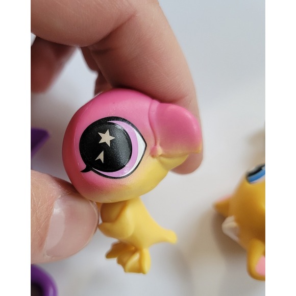 Littlest Pet Shop LPS Dog Cats Frog Panda Bird Lot 6 Pcs - Picture 8 of 8